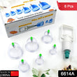 Vacuum Cupping Set 6 Pcs Kit Pull Out a Vacuum Apparatus Therapy Relax Massagers Curve Suction Pumps