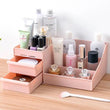 Multi Grid Plastic Desktop Storage Organizer Cosmetic Organizer with Drawer Sundries Cosmetics Box Jewelry Storage Case Display