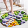 3D Visual Anti-Slip Absorbent Mat New Soft Super Absorbent Floor Mats, Cute Flowers Shower Drying Bathroom Mat