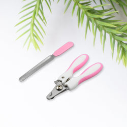 Pet Nail Clipper Set, Cat Dog Stainless Steel Nail Clippers, Teddy Golden Retriever Trimming Beauty Pet Nails Cutting Tool Non‑Slip Lightweight for Birds for Dogs for Puppies for Kittens