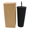 Reusable Studded Tumbler with Straw & Leak Proof Lid (1 Pc, Mix Colors)