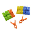 MULTIFUNCTION PLASTIC HEAVY QUALITY CLOTH HANGING CLIPS, PLASTIC LAUNDRY CLOTHES PINS SET OF 16PC