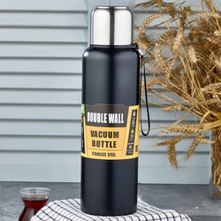 304 Stainless Steel Vacuum Flask Water Bottle, Double Wall, Fridge Water Bottle, Leak Proof, Rust Proof, Hot & Cold Drinks, Gym BPA Free Camping for Sports, Outdoors Travel Home, For office / Gym /School (1500 ML)