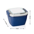 Unique Lunch Box Reusable Freezer Safe Food Containers with Spoon for Adults and Kids, BPA free Plastic Material