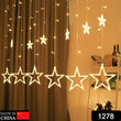 12 STARS CURTAIN STRING LIGHTS, WINDOW CURTAIN LIGHTS WITH 8 FLASHING MODES DECORATION FOR FESTIVALS