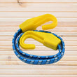 Multipurpose Ultra Flexible Bungee Rope, Luggage Strap, Bungee Cord With And Plastic J Shape Hooks (2 Pc)