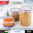 Leakproof & Airtight: 3 Pc Round Food Storage Set (500ml-1500ml)