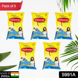 Vishwas Cottonseed Oil for Cooking | Refined Cotton Seed Oil 100% Pure & Healthy | Delicious & Tasty Cooking Oil | Cottonseed Cooking Oil (Pack Of 5)