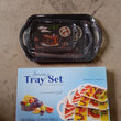 Serving Tray Set  (Pack of 3 Pcs) (Small, Medium, Large) (Multicolour)