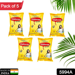 Vishwas Sunflower Oil Jar & Pouch | Refined Sunflower Oil 100% Natural and Pure Sunflower Cooking Oil (Pack Of 5)