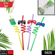 Reusable straws are perfect for kids' summer parties. Plastic Straws Reusable Drinking Straws with Cartoon Decoration for Kids Birthday Party Favors or other summer celebration (4 pc Set)