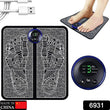 EMS Foot Massager, Electric Feet Massager, Deep Kneading Circulation Foot Booster for Feet and Legs Muscle Stimulator, Folding Portable Electric Massage Machine (Mix Design)