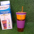 2 in 1 Snack & Drink Snackeez Travel Cup in One Container (1pc)