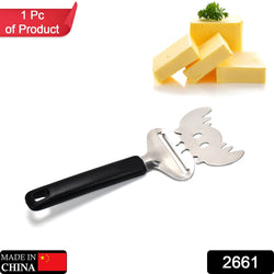 2661 Cheese Slicer Stainless Steel, Cheese Knife Heavy Duty Plane Cheese Cutter DeoDap