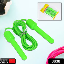 0638 Skipping Rope with ABS Handle for Men, Women - Latex Jump Rope for Weight Loss, Fitness, Sports, Exercise, Workout (3 meter) DeoDap