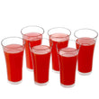 0630 Stylish look Plastic Juicy Glass, Transparent Glasses Set 300ml (6pcs) DeoDap