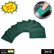 3410 Scrub Sponge Cleaning Pads Aqua Green  10PCS DeoDap