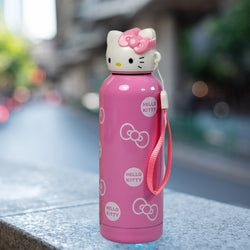 6787 Cute Kitty Stainless Steel Vacuum Bottle Kids Children Cartoon Water Bottle Stainless Steel Vacuum Bottle, Children Water Bottles DeoDap