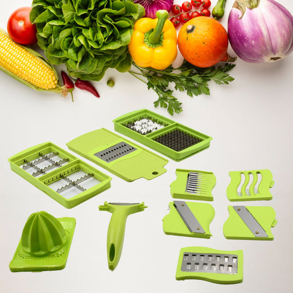 5478 Vegetable Multifunctional Chopper & Adjustable Slicer with Storage Container, Household Kitchen for Cutter, Grater, Peeler, Chipser, Chopper