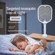 1747 Mosquito Killer Racket | Rechargeable Automatic Electric Fly Swatter | Mosquito Zapper Racket with UV Light Lamp | Mosquito Swatter with USB Charging Base | Electric Insect Killer Racket Machine Bat DeoDap