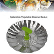 5350 Steel Vegetable Steamer Unique Design Foldable Steamer For Fish Seafood Cooking DeoDap