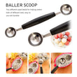 2197 Double End Melon Baller Scoop Fruit Spoon DeoDap
