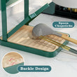 7849 Kitchen Multi-Layer Pot Rack Wrought Iron Cutting Board Storage Drain Rack Pot Cover Board Finishing Rack DeoDap