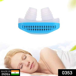 353 - 2 in 1 Anti Snoring and Air Purifier Nose Clip for Prevent Snoring and Comfortable Sleep DeoDap