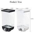 2325 Wall Mounted Cereal Dispenser Tank Grain Dry Food Container (1500ML) (Multicolour) DeoDap