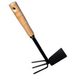1578 2 in 1 Double Hoe Gardening Tool with Wooden Handle DeoDap