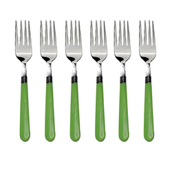 2268 Stainless Steel Forks with Comfortable Grip Dining Fork Set of 6 Pcs DeoDap