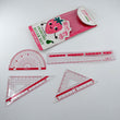 7913 Transparent Ruler Clear Ruler Plastic, Scales Ruler Set for Engineering Studying (4pc) DeoDap