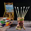 6046 BKL Art Brush Set for Artists (Pack of 6) DeoDap