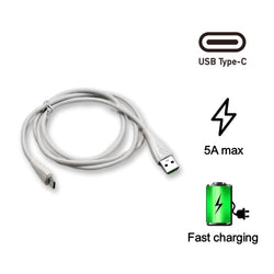 6481 Type C data cable with 2.4Amp Rapid Charging  (1000mm) DeoDap