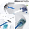 1410L Silicone Toilet Brush/ Flexible Soft Bristle Brush with Quick Dry Holder Cleaning Brush for Toilet Accessories ( Without Sticker & Box ) DeoDap