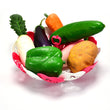 2611 Lotus Shape Foldable Fruit & Vegetable Basket Tray,Color May Vary DeoDap