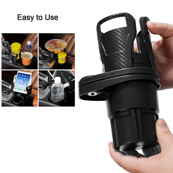 7623 Cup Holder, Seat Cup Holder Suitable for 20oz Water Bottles 2 in 1 Cup Holder Universal Vehicle Seat Bottle Mount with Set of Sponge Cushion for Vehicle DeoDap