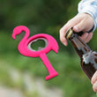 2747 Flamingo Novelty Bottle Opener - Ideal for Cocktail Parties - Made from Silicone and Stainless Steel DeoDap