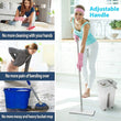 4972 Scratch Cleaning MOP with 2 in 1 SELF Clean WASH Dry Hands Free Flat Mop DeoDap