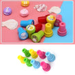 4803 Emoticon Stamps 8 pieces in Round Shape Stamp for Kids Theme Stamps for School Craft & Prefect Gift for Teachers, Parents and Students (Multicolor) DeoDap