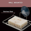 5193 Steel Soap Dish 13cm Wall Mounted Soap Holder For bathroom Use DeoDap