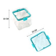 2763 4Pc Square Container 700Ml Used For Storing Types Of Food Stuffs And Items. DeoDap