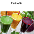 0630 Stylish look Plastic Juicy Glass, Transparent Glasses Set 300ml (6pcs) DeoDap