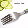 2870 Stainless steel fork with comfortable grip dining fork (1pc) DeoDap