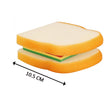 8072 Sandwich Shaped Notepad / Sticky Notes / Memo Pads, Unique Mini Notes (Multicolor) DeoDap