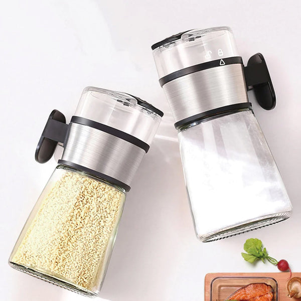 5226 Salt Control Bottle Transparent Moisture Proof with Lid Pepper Shakers Bottles for Kitchen DeoDap