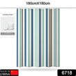 6718 Bright Vertical Stripes in The Shower Curtain (180x180cm)﻿ DeoDap