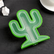 7172 Cactus Shape Mold Durable Cactus Shape Ice Cream Mould Silicone Popsicle Mold Ice Pop DIY Kitchen Tool Ice Molds DeoDap