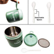 7157B  STAINLESS STEEL SOLID PREMIUM 1PC SOUP CONTAINER WITH SPOON AND 1 SPOON ON SOUP CUP TOP DeoDap