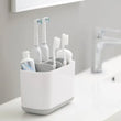 7698 Toothbrush Holder Stand Bathroom Storage Organizer Caddy For Toothpaste, Tongue Cleaner, Toiletry, and Razor Shaving Kit Holder DeoDap